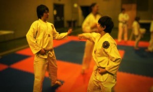 Kids learn Self Defence in Taekwondo