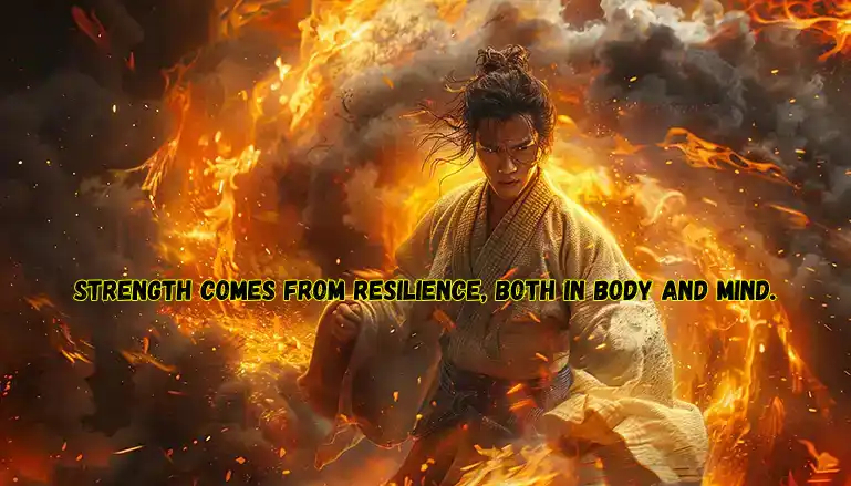 Strength comes from resilience, both in body and mind.